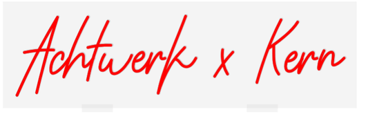 Personalisierbares Neon - LED - Schild in Pink, ideal als Wanddekoration für Wohnzimmer oder Geschäftsräume