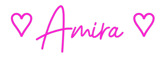 Personalisierbares Neon - LED - Schild in Pink, ideal als Wanddekoration für Wohnzimmer oder Geschäftsräume