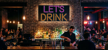 Dein Neonschild – LET'S DRINK