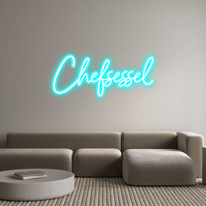 Personalisierbares Neon - LED - Schild in Pink, ideal als Wanddekoration für Wohnzimmer oder Geschäftsräume