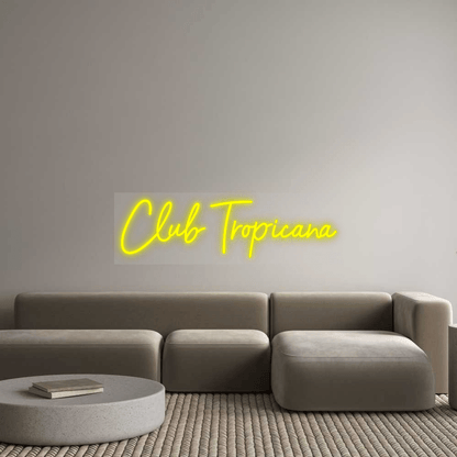 Personalisierbares Neon - LED - Schild in Pink, ideal als Wanddekoration für Wohnzimmer oder Geschäftsräume