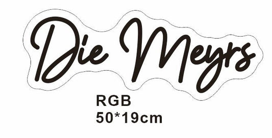 Personalisierbares Neon - LED - Schild in Pink, ideal als Wanddekoration für Wohnzimmer oder Geschäftsräume