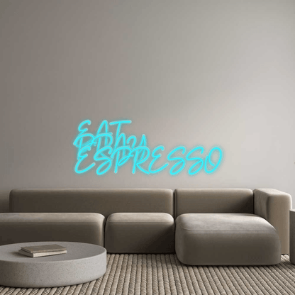 Personalisierbares Neon - LED - Schild in Pink, ideal als Wanddekoration für Wohnzimmer oder Geschäftsräume