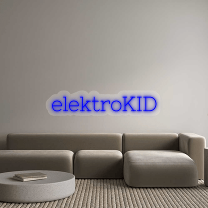Personalisierbares Neon - LED - Schild in Pink, ideal als Wanddekoration für Wohnzimmer oder Geschäftsräume