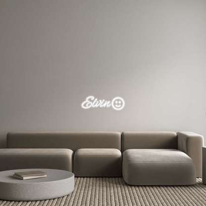 Personalisierbares Neon - LED - Schild in Pink, ideal als Wanddekoration für Wohnzimmer oder Geschäftsräume