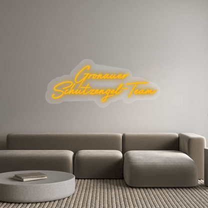 Personalisierbares Neon - LED - Schild in Pink, ideal als Wanddekoration für Wohnzimmer oder Geschäftsräume