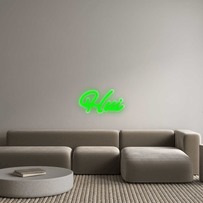 Personalisierbares Neon - LED - Schild in Pink, ideal als Wanddekoration für Wohnzimmer oder Geschäftsräume