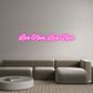 Personalisierbares Neon - LED - Schild in Pink, ideal als Wanddekoration für Wohnzimmer oder Geschäftsräume