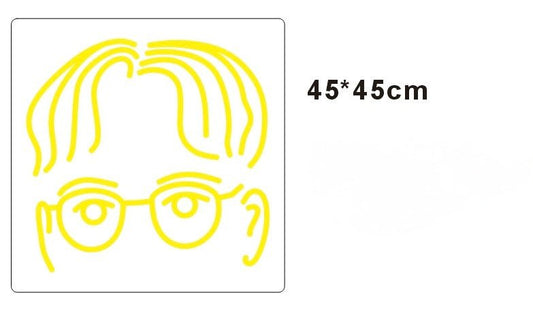 Personalisierbares Neon - LED - Schild in Pink, ideal als Wanddekoration für Wohnzimmer oder Geschäftsräume