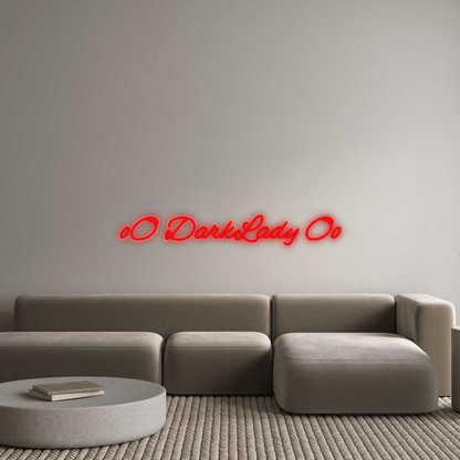 Personalisierbares Neon - LED - Schild in Pink, ideal als Wanddekoration für Wohnzimmer oder Geschäftsräume