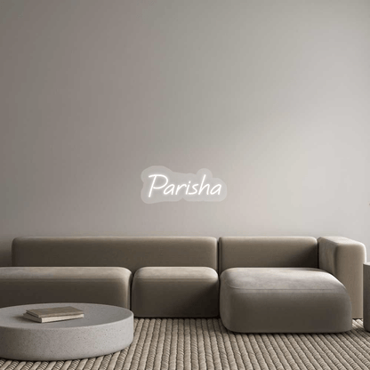Personalisierbares Neon - LED - Schild in Pink, ideal als Wanddekoration für Wohnzimmer oder Geschäftsräume