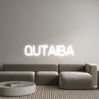 Personalisierbares Neon - LED - Schild in Pink, ideal als Wanddekoration für Wohnzimmer oder Geschäftsräume