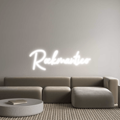 Personalisierbares Neon - LED - Schild in Pink, ideal als Wanddekoration für Wohnzimmer oder Geschäftsräume