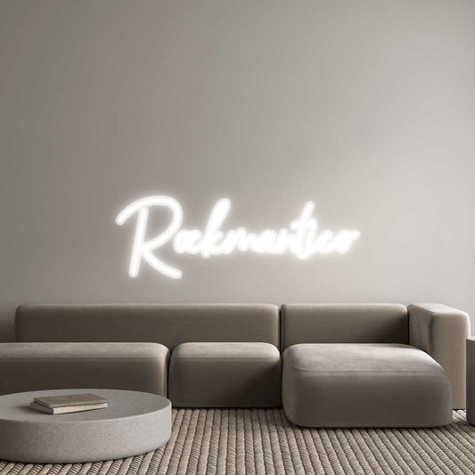 Personalisierbares Neon - LED - Schild in Pink, ideal als Wanddekoration für Wohnzimmer oder Geschäftsräume
