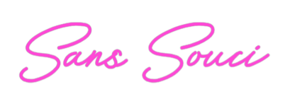 Personalisierbares Neon - LED - Schild in Pink, ideal als Wanddekoration für Wohnzimmer oder Geschäftsräume