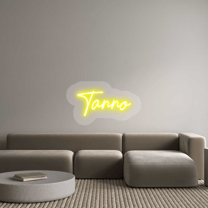 Personalisierbares Neon - LED - Schild in Pink, ideal als Wanddekoration für Wohnzimmer oder Geschäftsräume