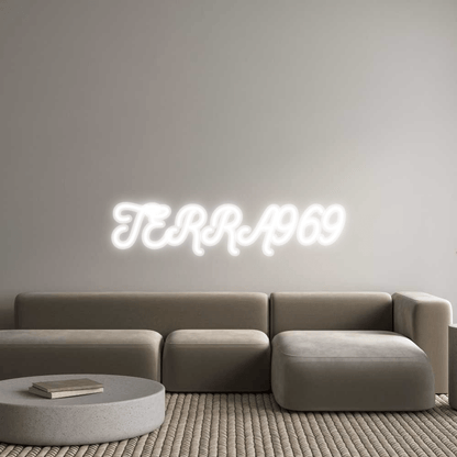 Personalisierbares Neon - LED - Schild in Pink, ideal als Wanddekoration für Wohnzimmer oder Geschäftsräume