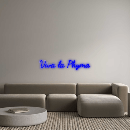 Personalisierbares Neon - LED - Schild in Pink, ideal als Wanddekoration für Wohnzimmer oder Geschäftsräume