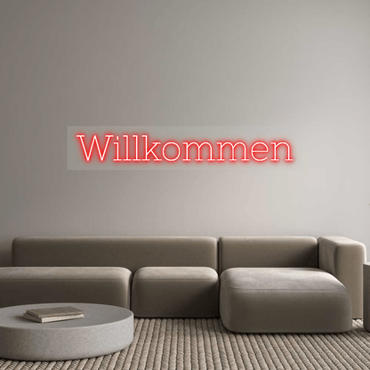Personalisierbares Neon - LED - Schild in Pink, ideal als Wanddekoration für Wohnzimmer oder Geschäftsräume