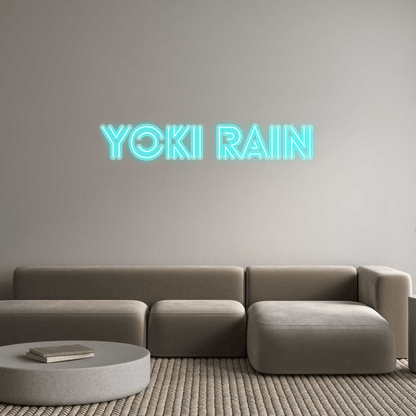 Personalisierbares Neon - LED - Schild in Pink, ideal als Wanddekoration für Wohnzimmer oder Geschäftsräume